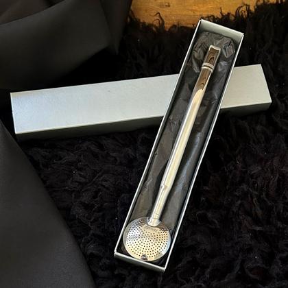 Imagem de Bomba p/ Chimarrão c/ bocal duplo e bojo desmontável - 24cm 