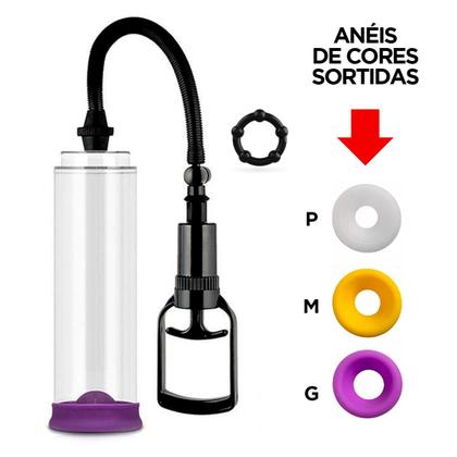 Imagem de Bomba P Manual a Vácuo Desenvolvedor com Anel Extensor Masculino