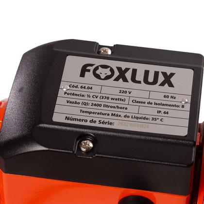 Imagem de Bomba Periférica 1.2CV Foxlux Silenciosa com 30mca e Sucção de Até 7 Metros para Transferência de Água Limpa em Residências e Irrigação