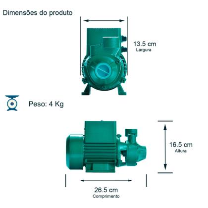 Imagem de Bomba Periférica Solar Thebe Écaros 272w 44v Rotor em Bronze