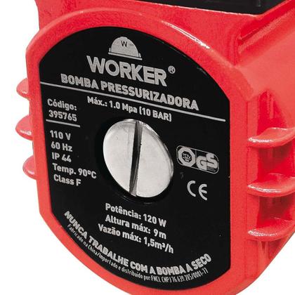 Imagem de Bomba pressurizadora 3/4" 60c 120w 127v - Worker