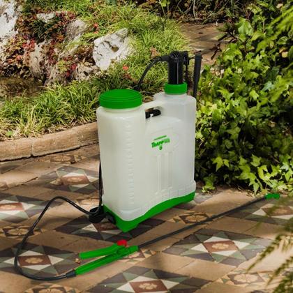 Imagem de Bomba Pulverizador Manual Costal Veneno 20 Litros Maquina Bater Passar Pulverizar Pressão Compressão