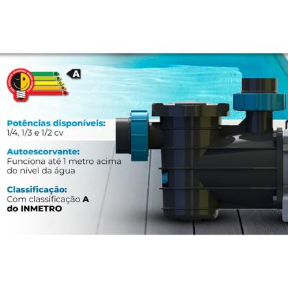 Imagem de Bomba Sodramar BMCP-50 1/2cv 220V Piscinas Até 50 Mil Litros