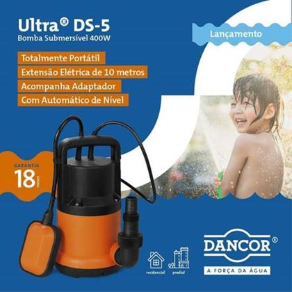 Imagem de Bomba Submersa 400W para Água Limpa ULTRA DS-5 DANCOR