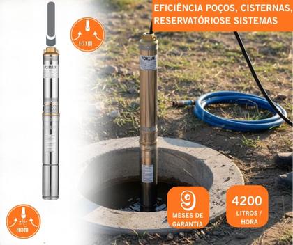Imagem de Bomba Submersa Caneta Foxlux 1.5CV 127V com Caixa Comando