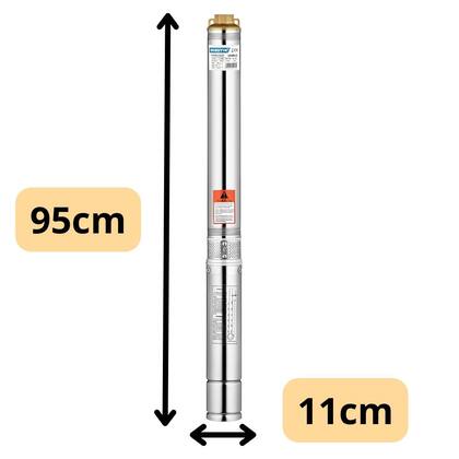 Imagem de Bomba Submersa Lepono 4qjd 3/9 4 Pol 1 Cv 220V Imersão 80m