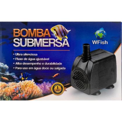 Imagem de Bomba Submersa Wfish WF-1500 para Aquários Lagos Fontes 220V