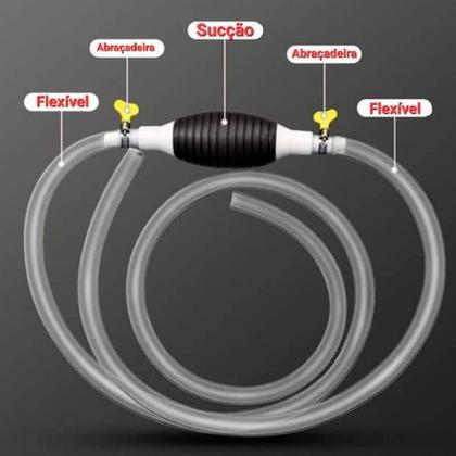 Imagem de Bomba Sucção Etanol Água Gasolina Transferência Manual Pratico