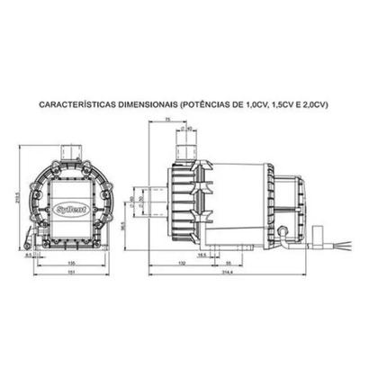Imagem de Bomba Syllent 1/2cv Alta Vazão A Prova Dágua 220 Volts 60hz