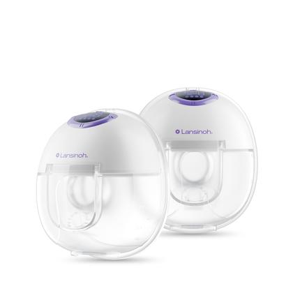 Imagem de Bomba Tira Leite Dupla Elétrica Mãos Livres Lansinoh com Mamadeira de Vidro GRÁTIS