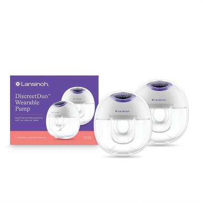 Imagem de Bomba Tira Leite Dupla Elétrica Mãos Livres Lansinoh com Mamadeira de Vidro GRÁTIS