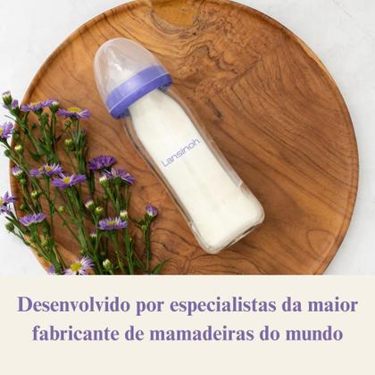 Imagem de Bomba Tira Leite Dupla Elétrica Mãos Livres Lansinoh com Mamadeira de Vidro GRÁTIS