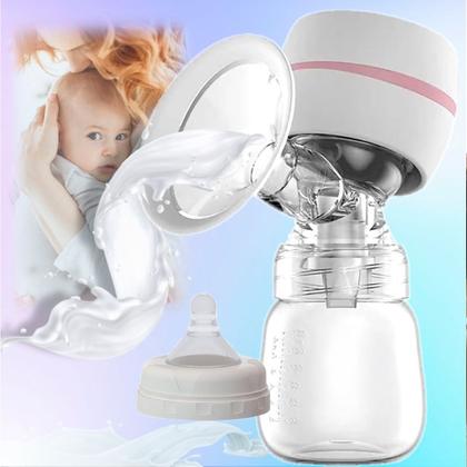 Imagem de Bomba Tira Leite Elétrica Materno Digital C/ Mamadeira 180ml