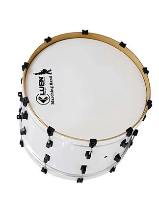 Imagem de Bombo luen 22x14 rvt frm aro mad pele ct snare mr dpla afn marcial