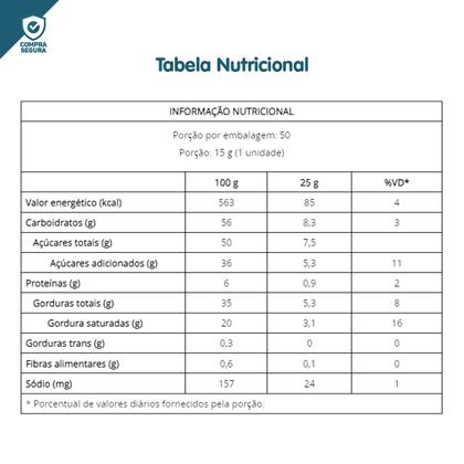 Imagem de Bombom Bon O Bon Arcor Recheio Beijinho 750g Pacote 50un