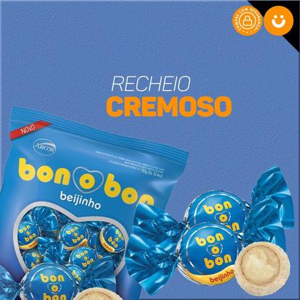 Imagem de Bombom Bon O Bon Arcor Recheio Beijinho 750g Pacote 50un