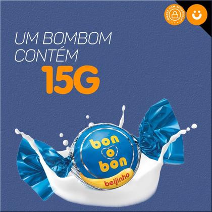Imagem de Bombom Bon O Bon Arcor Recheio Beijinho 750g Pacote 50un