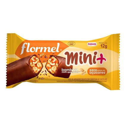 Imagem de Bombom Chocolate Recheado Com Amendoim 12g - 16 Uni Flormel