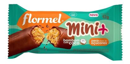 Imagem de Bombom Com Coco Mini + Flormel Zero 12g 16 Unidades