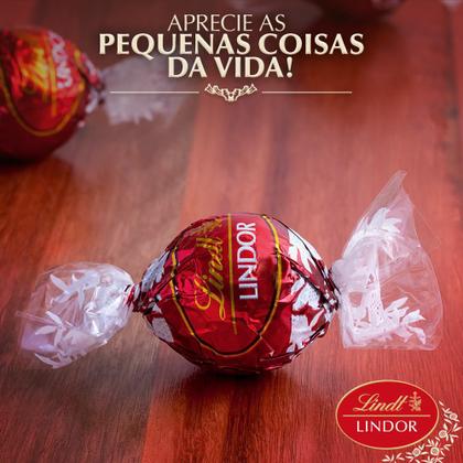Imagem de Bombom de Chocolate Suiço Lindt Lindor, 4 Latas Coração 50g