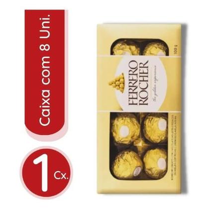Imagem de Bombom Ferrero Rocher com 8 unidades