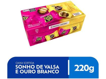 Imagem de Bombom Lacta Sortidos Sonho de Valsa Ouro Branco - 220g 11 Unidades
