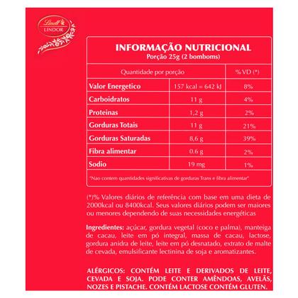 Imagem de Bombom Lindt Lindor ao Leite Recheio Cremoso 37g