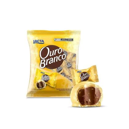Imagem de Bombom Ouro Branco Lacta 1kg Recheado e Crocante