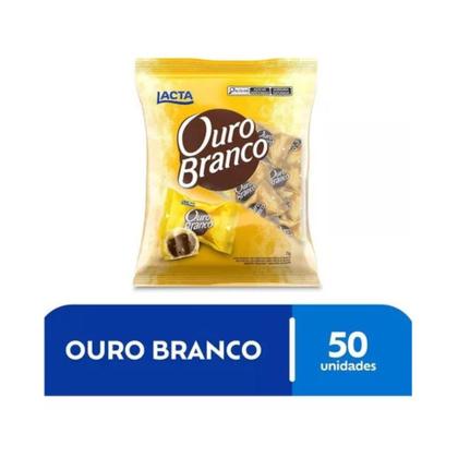 Imagem de Bombom Ouro Branco Pacote 1kg 50 Unidades