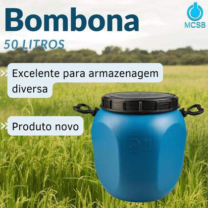 Imagem de Bombona 50l Guarda Racao Equinos Bovinos Caprinos Aves Nova