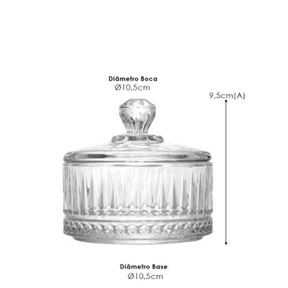 Imagem de Bomboniere Cristal 10,5x10,5x9,5cm Renaissance