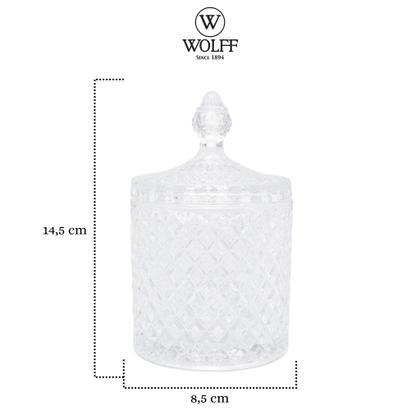 Imagem de Bomboniere Potiche Para Decoração Mesa Posta Com Tampa Litt Pequeno