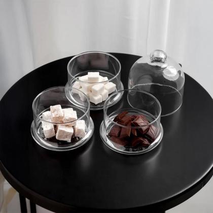 Imagem de Bomboniere Vidro 26Cm C/3 Divisorias