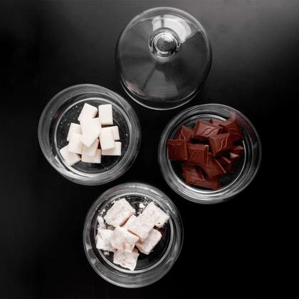 Imagem de Bomboniere Vidro 26Cm C/3 Divisorias