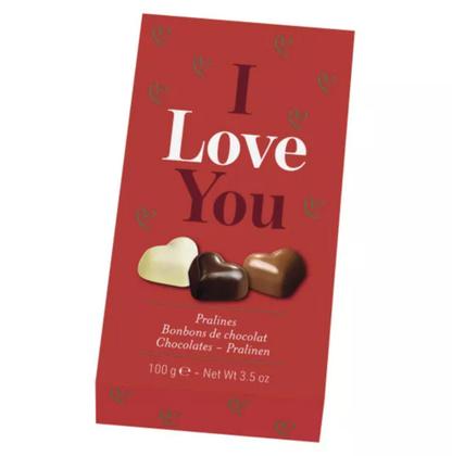 Imagem de Bombons Chocolate I Love You Praline Hamlet Caixa 100g - Produto Importado