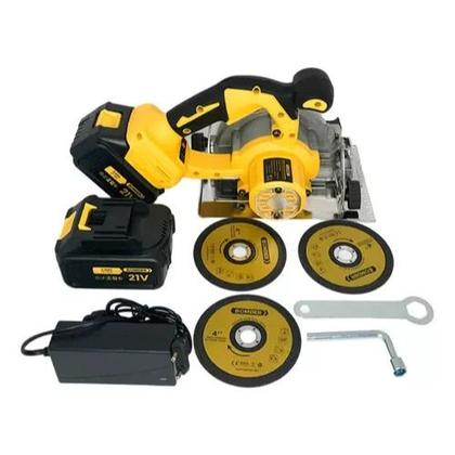 Imagem de BOMDER Professional BOM9706 serra circular kit 3 laminas 4 angulos ajustaveis bateria 21v