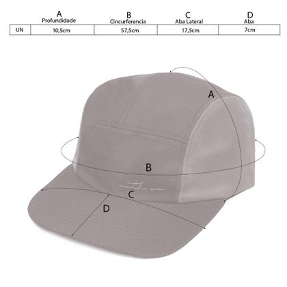 Imagem de Boné 5 Five Panel Anth Co Original Básico Bicolor Fitão Skatista Aba Reta