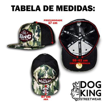 Boné Aba Reta Dog King Street Wear BDK2116 - Boné - Magazine Luiza