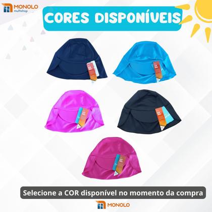 Imagem de Boné Bebê Proteção Solar UV 50+ UVA UVB Praia Piscina Menina e Menino