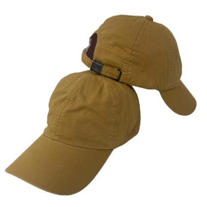Imagem de Boné Bege Unissex Liso Sem Estampa Uniforme Sarja Bordar Personalizar Fivela