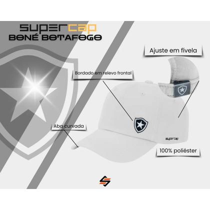 Imagem de Boné Botafogo Supercap Logo Masculino Branco