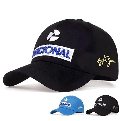 Imagem de Boné Casual Ajustável Hip-hop Com Bordado Ayrton Senna, Chapéu Protetor Solar