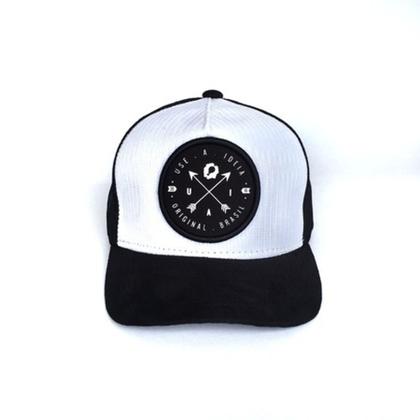 Imagem de Boné Chess Use A Ideia modelo Trucker com Telinha. Preto e Branco, Tamanho único