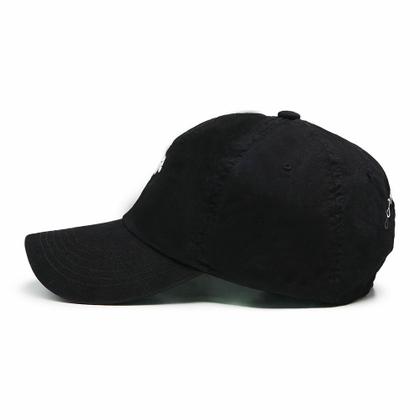 Imagem de Boné Dad Hat COMCIENCIA Preto Algodão Logo Bordado Strapback