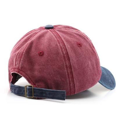 Imagem de Boné de beisebol unissex lavado em folha de ácer bordado, chapéu de sol