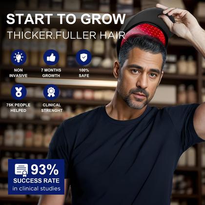 Imagem de Boné de crescimento de cabelo a laser NNUSHK Red Light Therapy Black