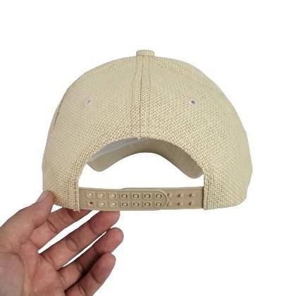 Imagem de Boné de Palha Modelo Unissex Luxuoso com Acabamento Premium Ajustável