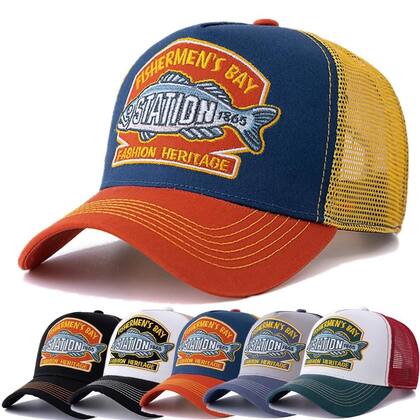 Imagem de Boné De Pesca Unissex De Verão, Respirável, Com Tela, Estilo Trucker, Para Homens E Mulheres, Com