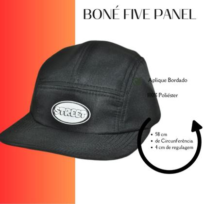 Imagem de Boné Five 5 Panel Aba Reta Street Fitão Porta Fino Ganja Original  LTX Sleep