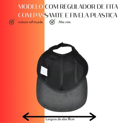 Imagem de Boné Five 5 Panel Aba Reta Street Fitão Porta Fino Ganja Original  LTX Sleep